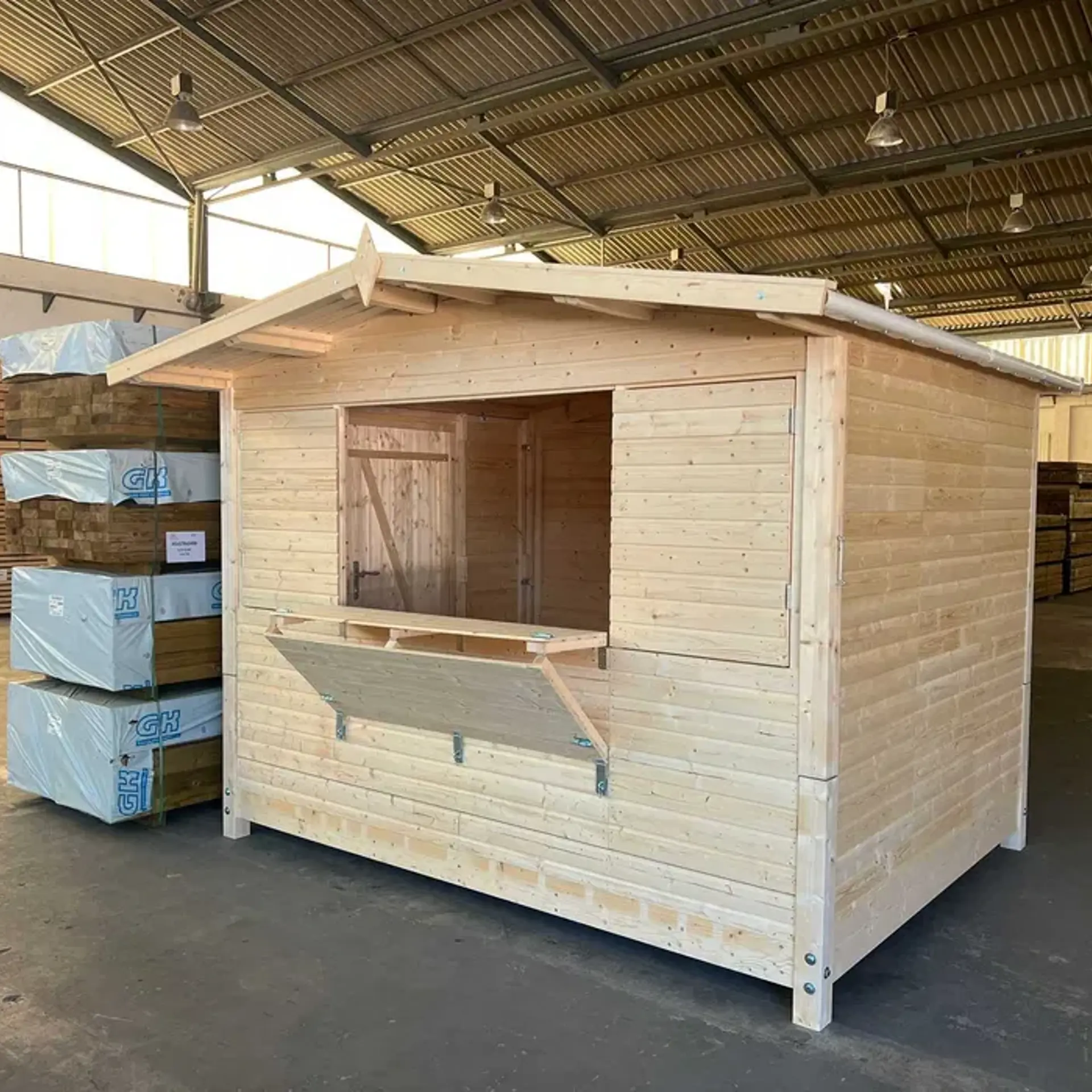 Quiosque de Madeira - Dobrável 6,2m²