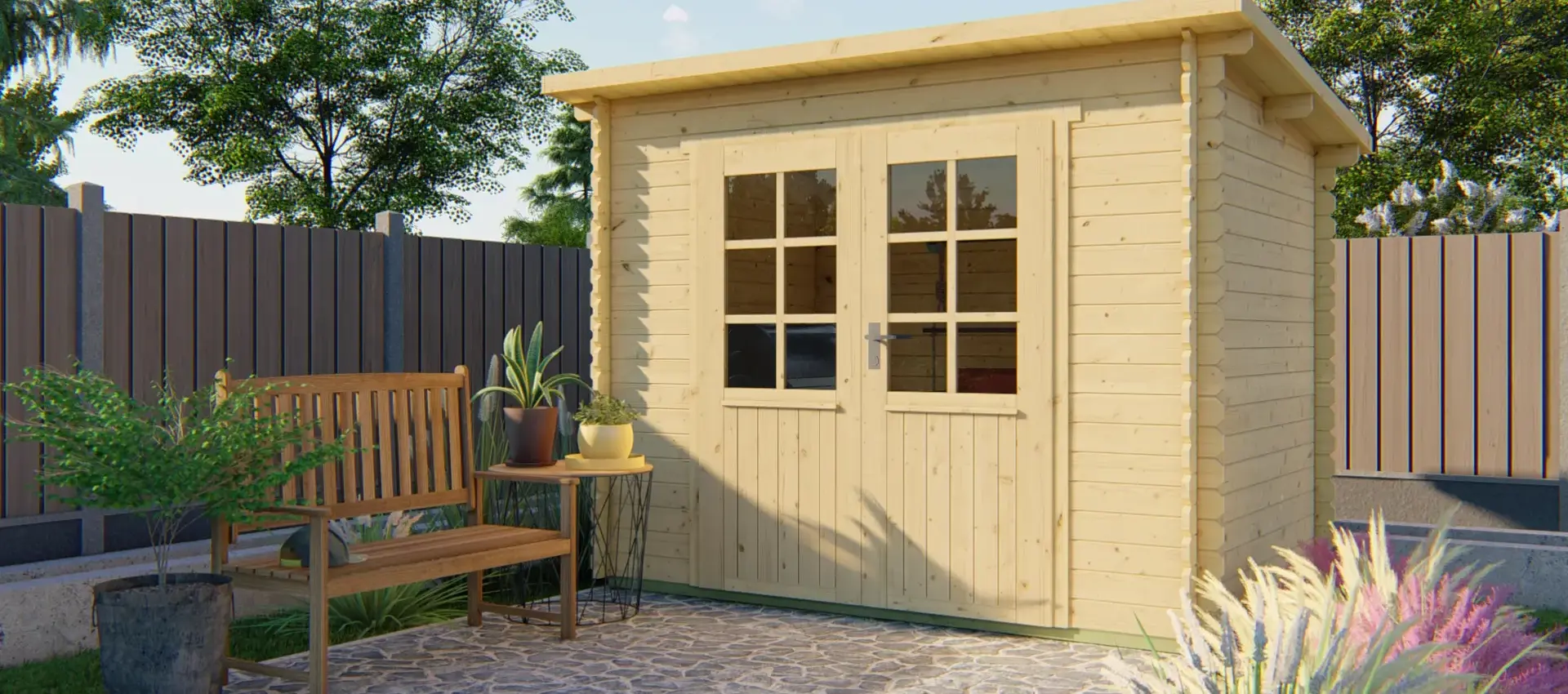 Casas de Madeira natural